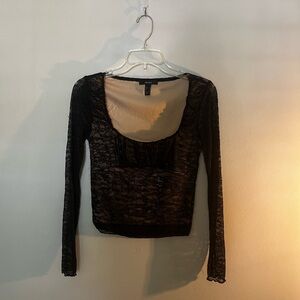 Forever 21 Lace Going Out Top